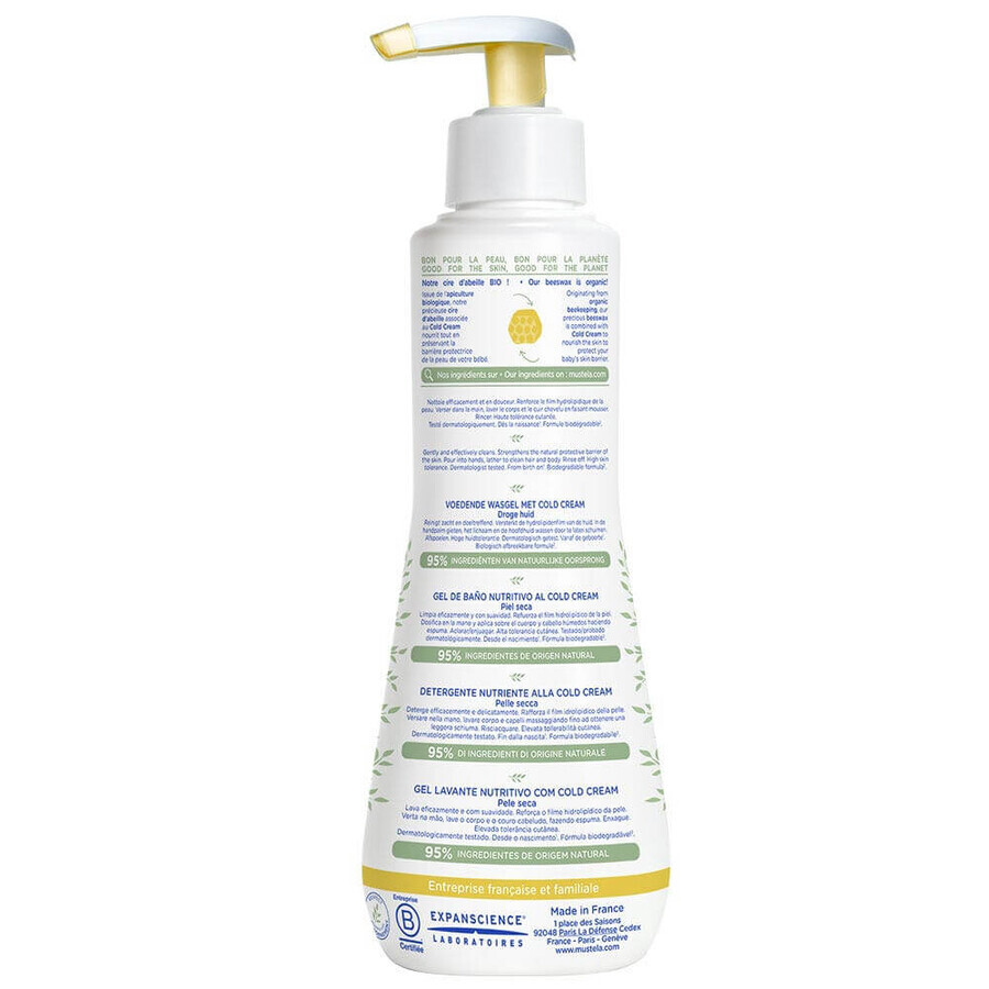 Mustela Nourishing Cleansing Gel in Cold Cream für trockene Haut 300 ml