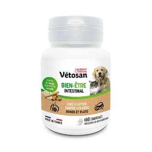Clement-Thekan Vétosan Antiparasitario Perros y Gatos 60 comprimidos