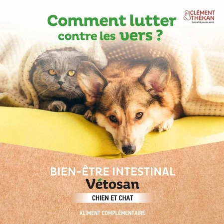 Clement-Thekan Vétosan Antiparasitario Perros y Gatos 60 comprimidos