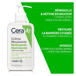 Cerave Cleanse Visage Creme Moussante Nettoyante Hydratante Peaux Normales à Sèches 236ml Cerave Cleanse Visage Creme Moussante Nettoyante Hydratante Peaux Normales à Sèches 236ml