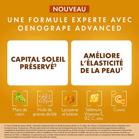 Oenobiol Sun Expert Préparateur Solaire 3en1 Triple acción 2x30 cápsulas