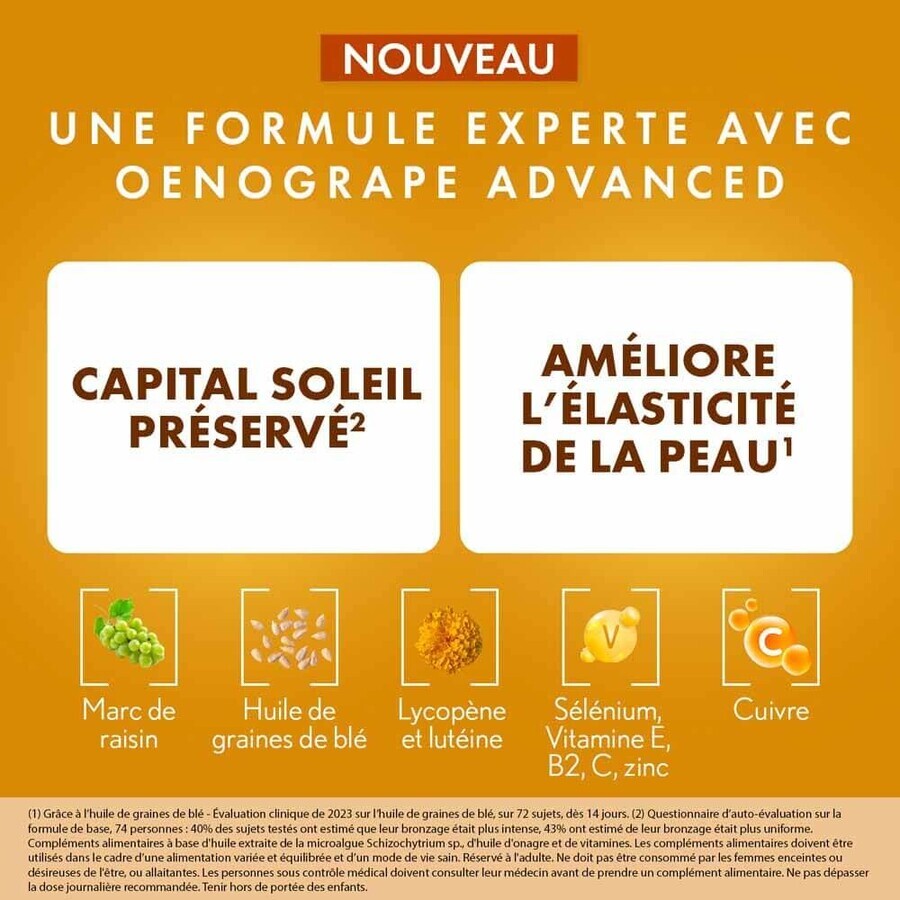 Oenobiol Sun Expert Préparateur Solaire 3en1 Triple acción 2x30 cápsulas Oenobiol Sun Expert Préparateur Solaire 3en1 Triple acción 2x30 cápsulas