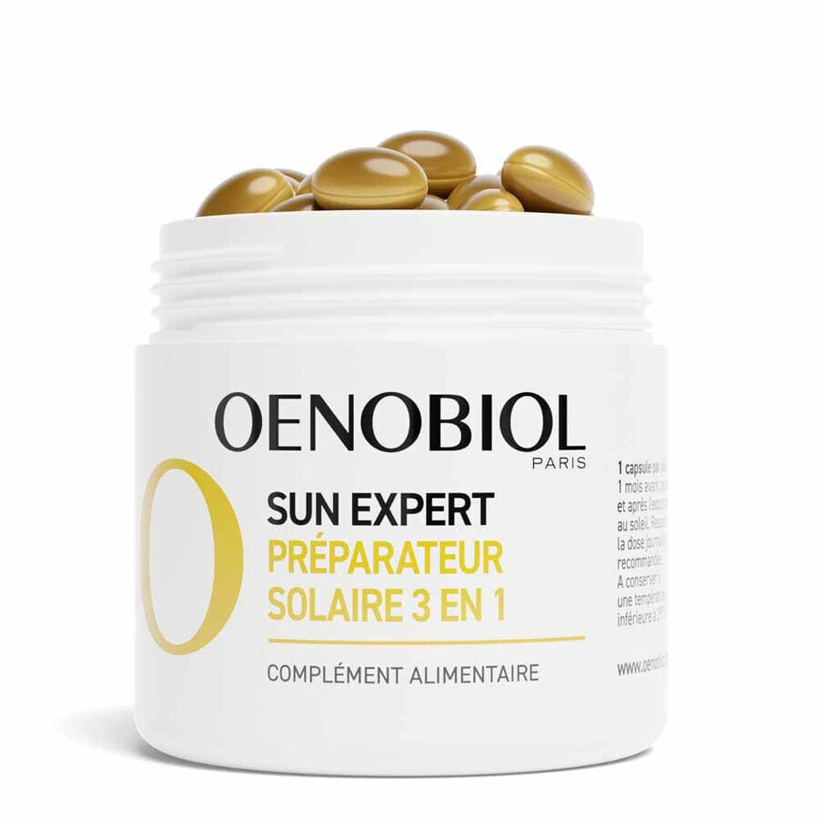 Oenobiol Sun Expert Préparateur Solaire 3en1 Triple acción 2x30 cápsulas Oenobiol Sun Expert Préparateur Solaire 3en1 Triple acción 2x30 cápsulas