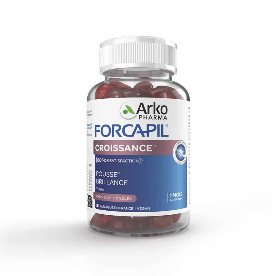 Arkopharma Forcapil Crescita Cheveux et Ongles 60 Caramelle gommose