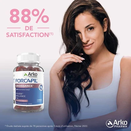 Arkopharma Forcapil Crescita Cheveux et Ongles 60 Caramelos de goma