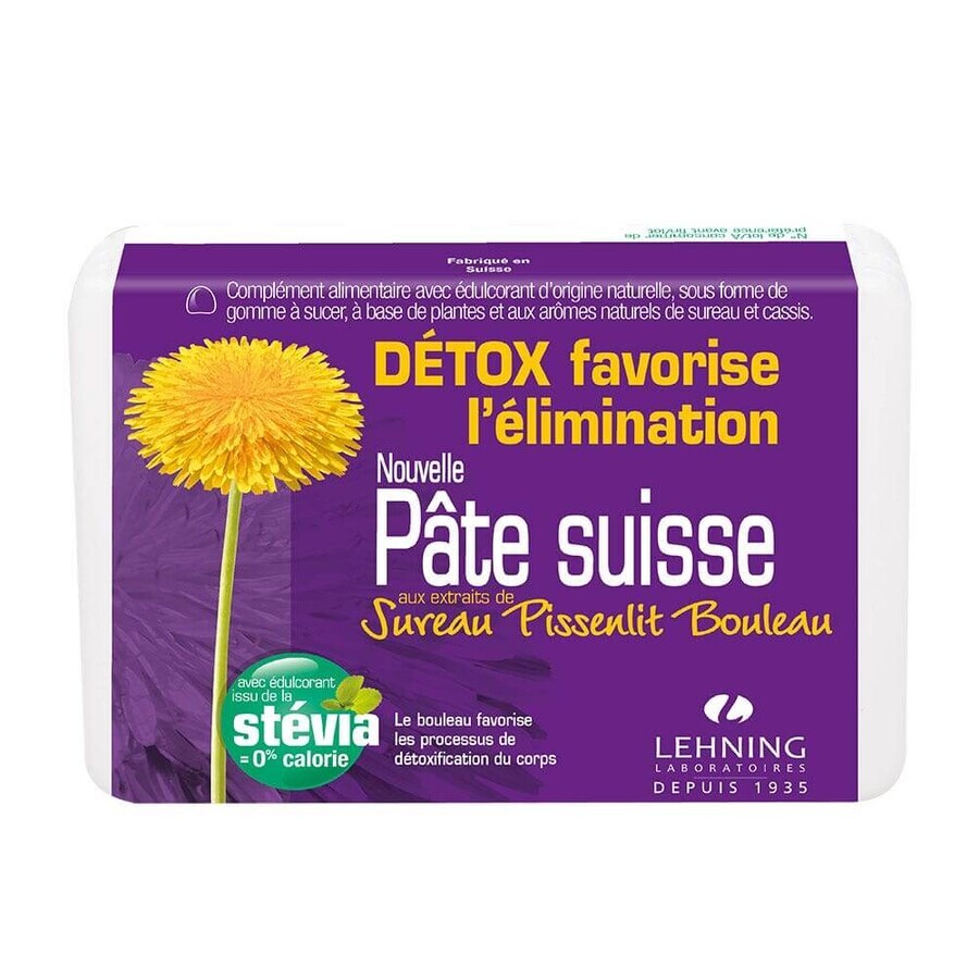 Lehning Swiss Elderberry Dandelion Birch Detox Paste x40 erasers