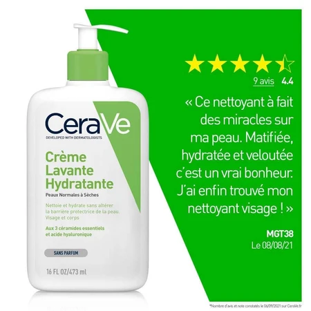 Cerave Body Cleanser Leche hidratante facial y corporal para pieles normales a secas 473ml