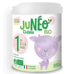 Juneo Chèvre Lait Bio Pour Nourrissons 1er Age 0 à 6 Mois 800g