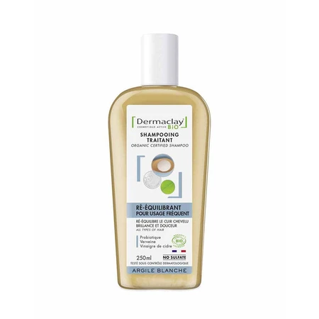 Dermaclay Shampoing BIO Probiotique pour Usage Fréquent Argilla Blanc 250ml