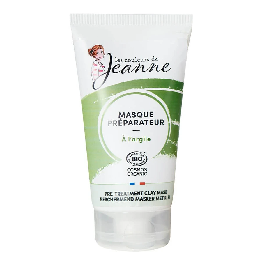 Les couleurs de Jeanne Mascarilla de arcilla preparatoria Fijador del color del cabello a base de plantas 150 g