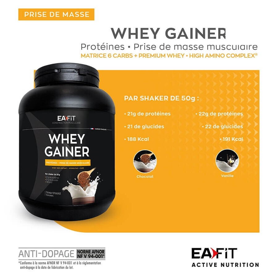 Eafit Whey protein powder supplement 750 g
