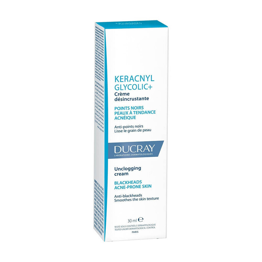 Ducray Keracnyl Crema purificante - Brufoli e punti neri Glycolic+ 30ml Ducray Keracnyl Crema purificante - Brufoli e punti neri Glycolic+ 30ml