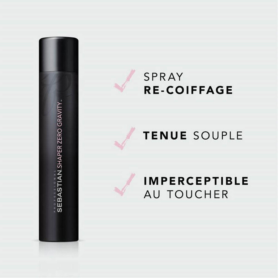 Sebastian Professional Shaper Zero Spray di finitura Gravity Light Fix pour tous i tipi di capelli 400 ml Sebastian Professional Shaper Zero Spray di finitura Gravity Light Fix pour tous i tipi di capelli 400 ml