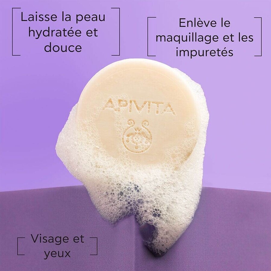 Apivita Solid Foamy Cleanser Nettoyant & Démaquillant Solide 80g Apivita Solid Foamy Cleanser Nettoyant & Démaquillant Solide 80g