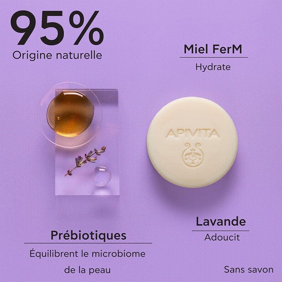 Apivita Solid Foamy Cleanser Nettoyant & Démaquillant Solide 80g Apivita Solid Foamy Cleanser Nettoyant & Démaquillant Solide 80g