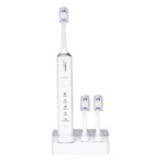 Periuță de dinți sonică moale Superwhite White + 3 capete de periere