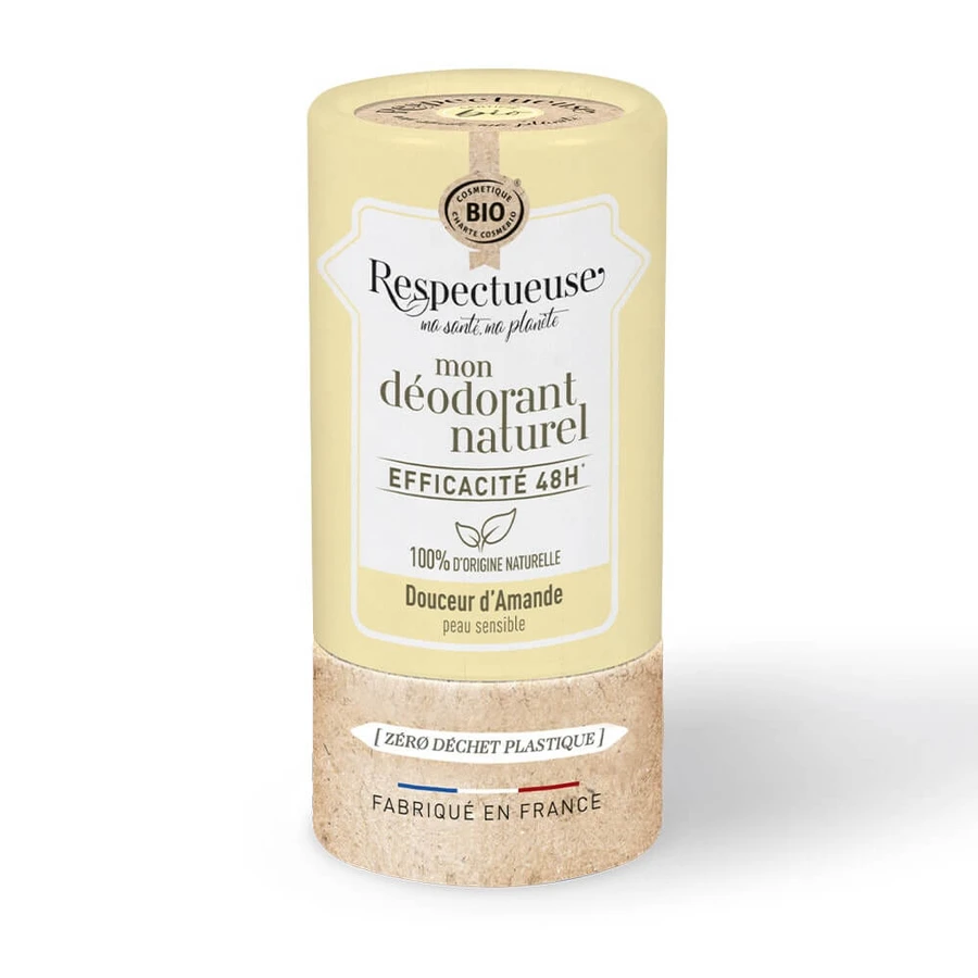 Respectueuse Mon Déodorant Naturel Effective 48h Bio Almond Delicacy for Sensitive Skin 50g