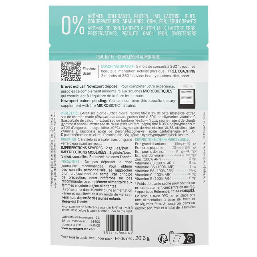 Novexpert Peau Nette 42 Gélules