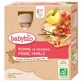 Babybio Biberones ecológicos a partir de 6 meses Fruta 4x90g