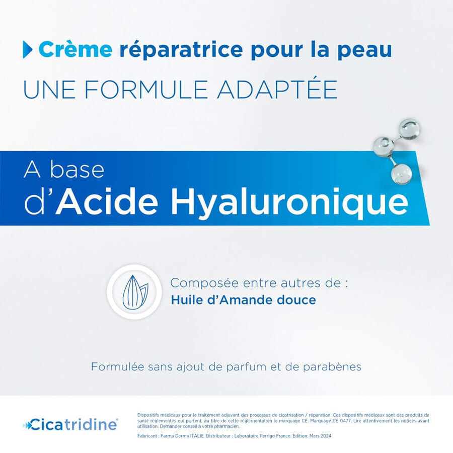 Cicatridine Creme Reparatrice Et Hydratante Pour Cicatrisation 60g