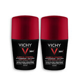 Vichy Deodorante Roll-on Antitraspirante antiodore per Uomo 96h 2x50ml