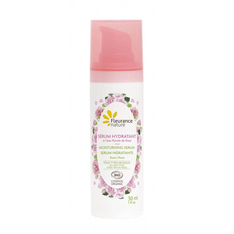 Fleurance Nature Biologisch hydraterend serum met gloralis rozenwater voor alle huidtypes 30ml