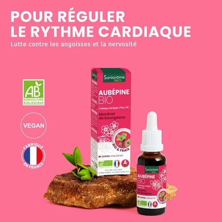 Santarome Spruit Meidoorn Biologische Gémmothérapie 30 ml