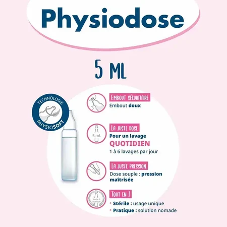 Gilbert Physiological Serum 40x5ml Monodose 40 Unidoses de 5ml