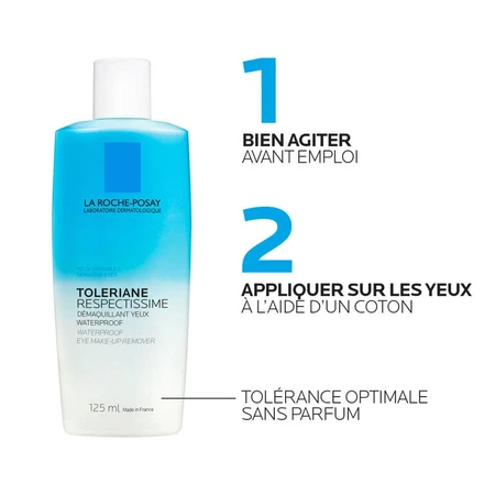 La Roche-Posay Respectissime Waterproof oogmake-up remover 2x125ml