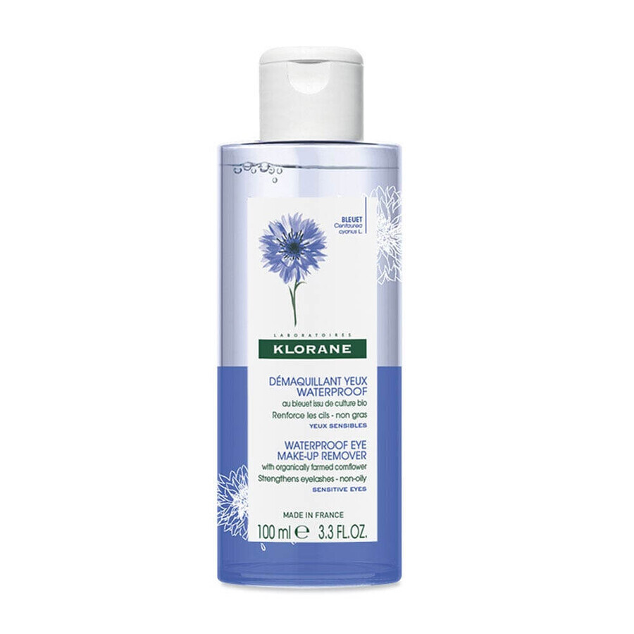 Boutique Klorane Bleuet Demaquillant Yeux Waterproof Rituel 100ml Klorane Bleuet Demaquillant Yeux Waterproof Rituel 100ml