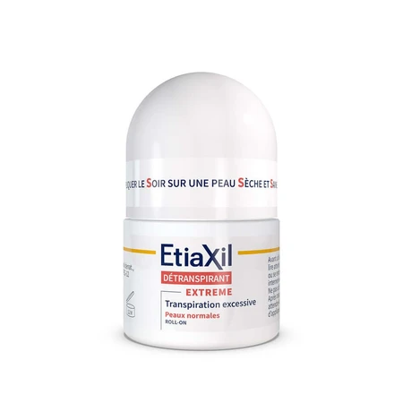 Etiaxil Detranspirant Déodorant Extrême Roll-On Traitement Transpiration Excessive Peaux Normales 15ml