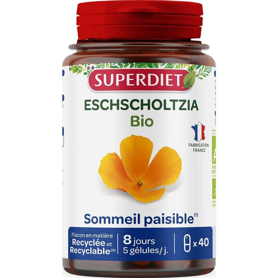 Superdiet Eschscholtzia bio 40 cápsulas