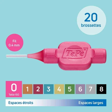 TePe Cepillos interdentales ecorresponsables 0,4 mm x20