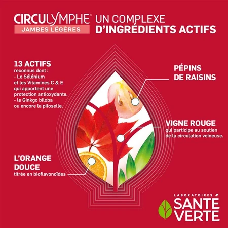 Sante Verte Circulymphe Piernas Ligeras 30 comprimidos