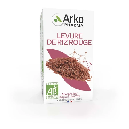 Arkopharma Arkocápsula Levadura Roja de Arroz Bio 120 Cápsulas