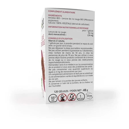 Arkopharma Arkocápsula Levadura Roja de Arroz Bio 120 Cápsulas