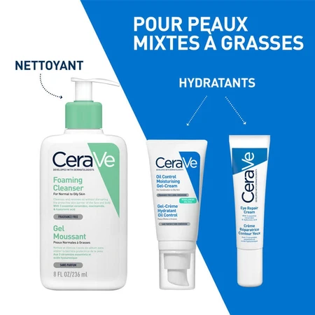 Cerave Gel-Crème Hydratant Oil Control Peaux Mixtes à Grasses 52ml