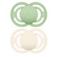 Mam Perfect symmetrical silicone pet pacifiers Perfection 6 months and Plus X2