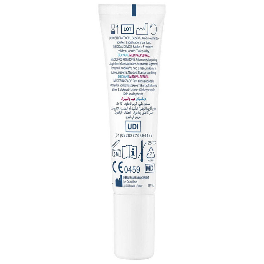 Ducray Dexyane Palpebral Traitement Des Eczémas Des Paupières Med 15ml