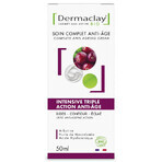 Dermaclay Intensive triple action anti-aging wrinkle-contour-brightness cream organic 50ml
