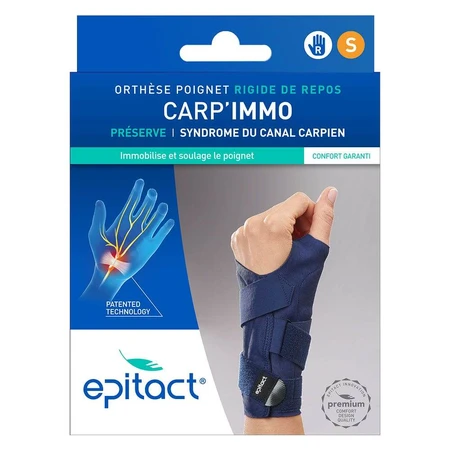 Ortesis de muñeca en reposo Epitact Carp'Immo Rigid Noche