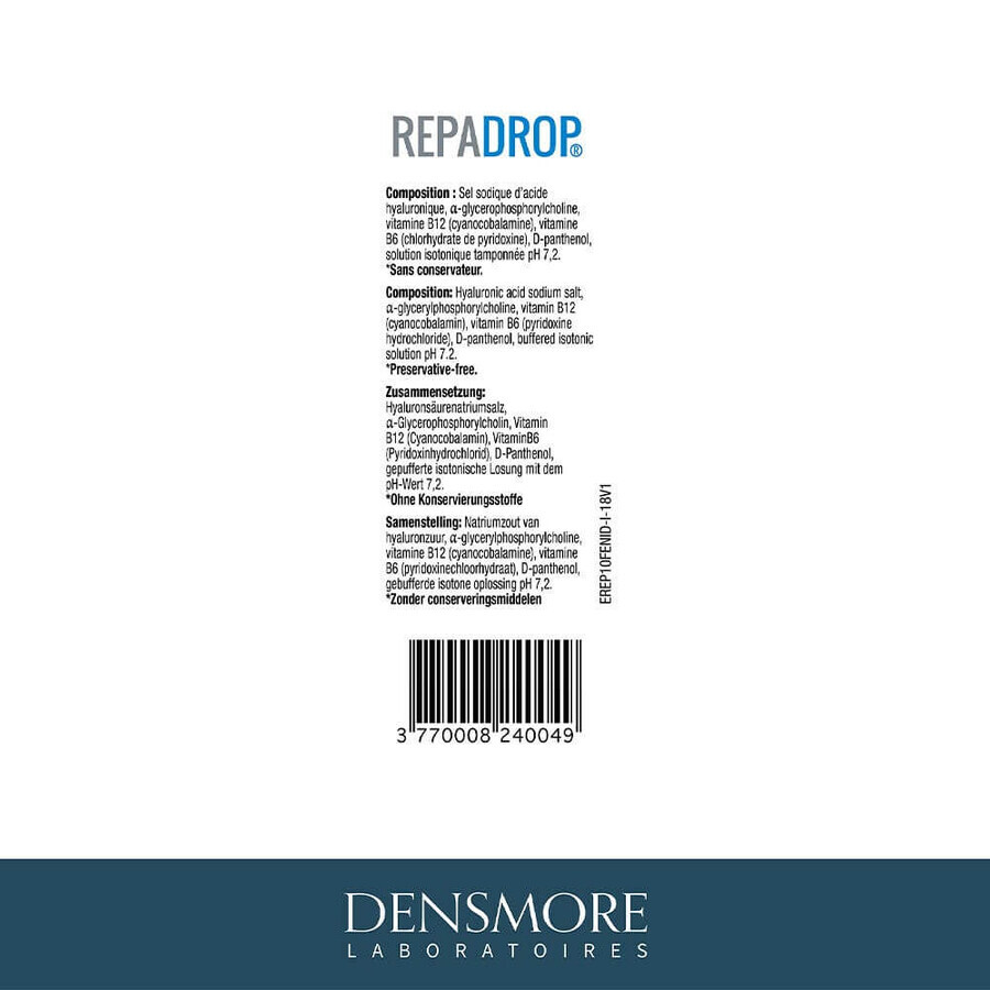 Densmore Ophthalmology Repadrop Ophthalmic Solution 10ml