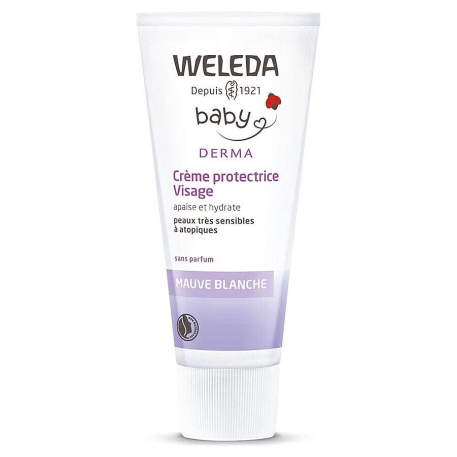 Winkel op Weleda Derma Baby Gezicht Beschermende Crème met Witte Mallow 50ml Weleda Derma Baby Gezicht Beschermende Crème met Witte Mallow 50ml