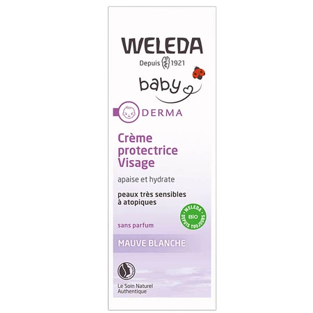 Weleda Derma Baby Gezicht Beschermende Crème met Witte Mallow 50ml