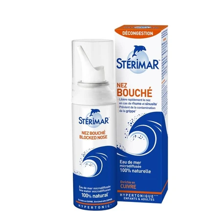Sterimar Koper verrijkte hypertonische neus- en mondspray Kinderen en volwassenen 100ml
