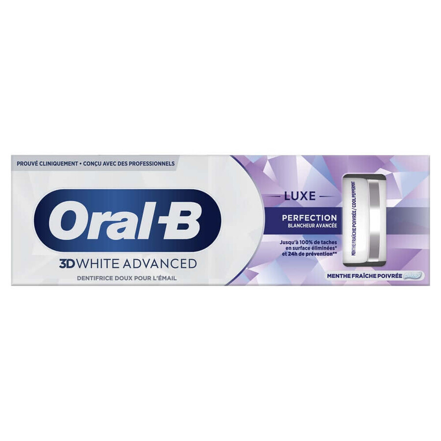Oral-B 3D White Advanced Toothpaste Perfection Luxury Advanced Whitening Toothpaste 75ml