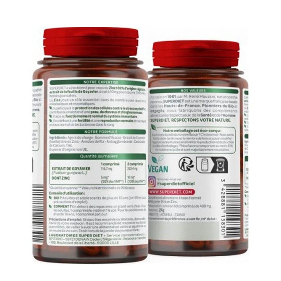 Superdiet Zink 60 Tabletten