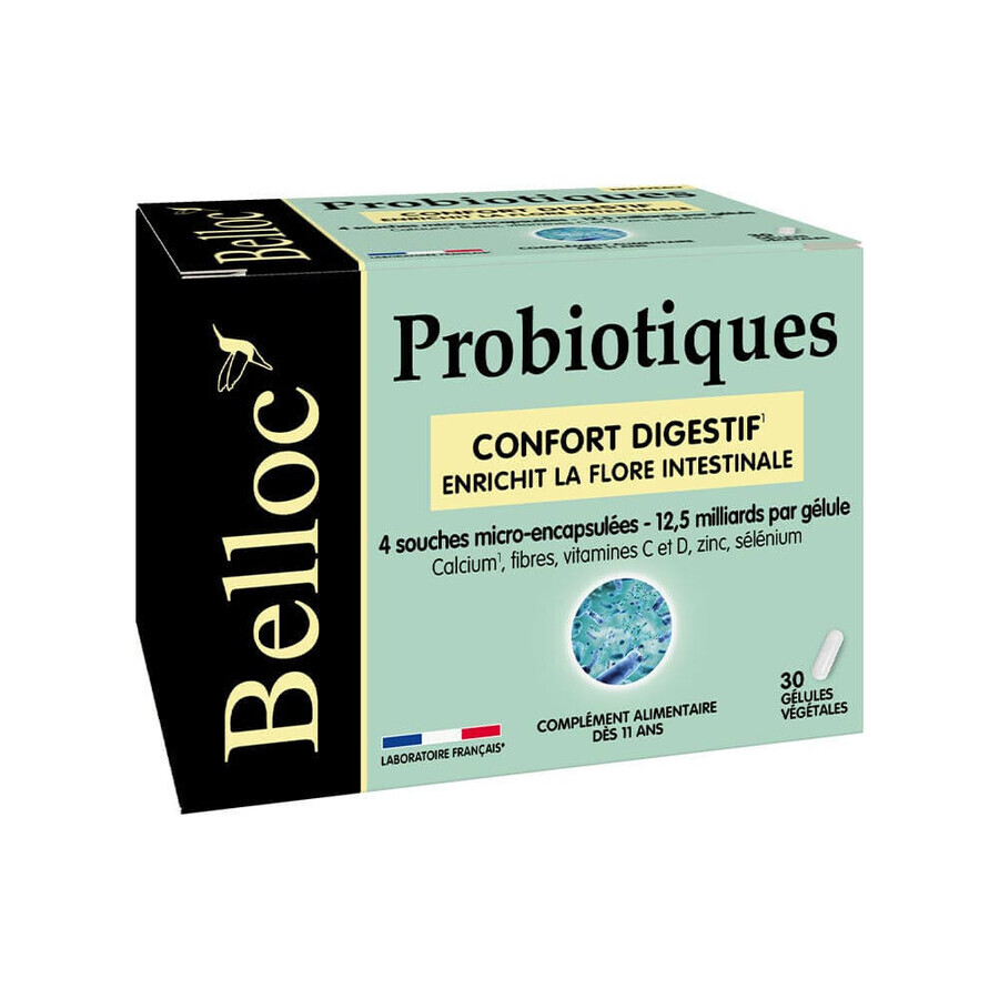 Belloc Probiotics Comfort digestive Confort digestif x30 vegetarian capsules
