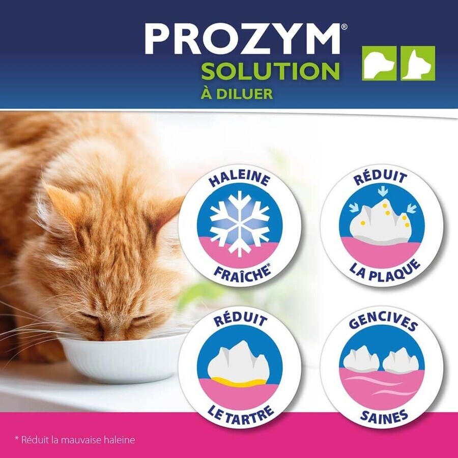 Ceva Prozym Solución bebible para la higiene bucal de los animales 250ml
