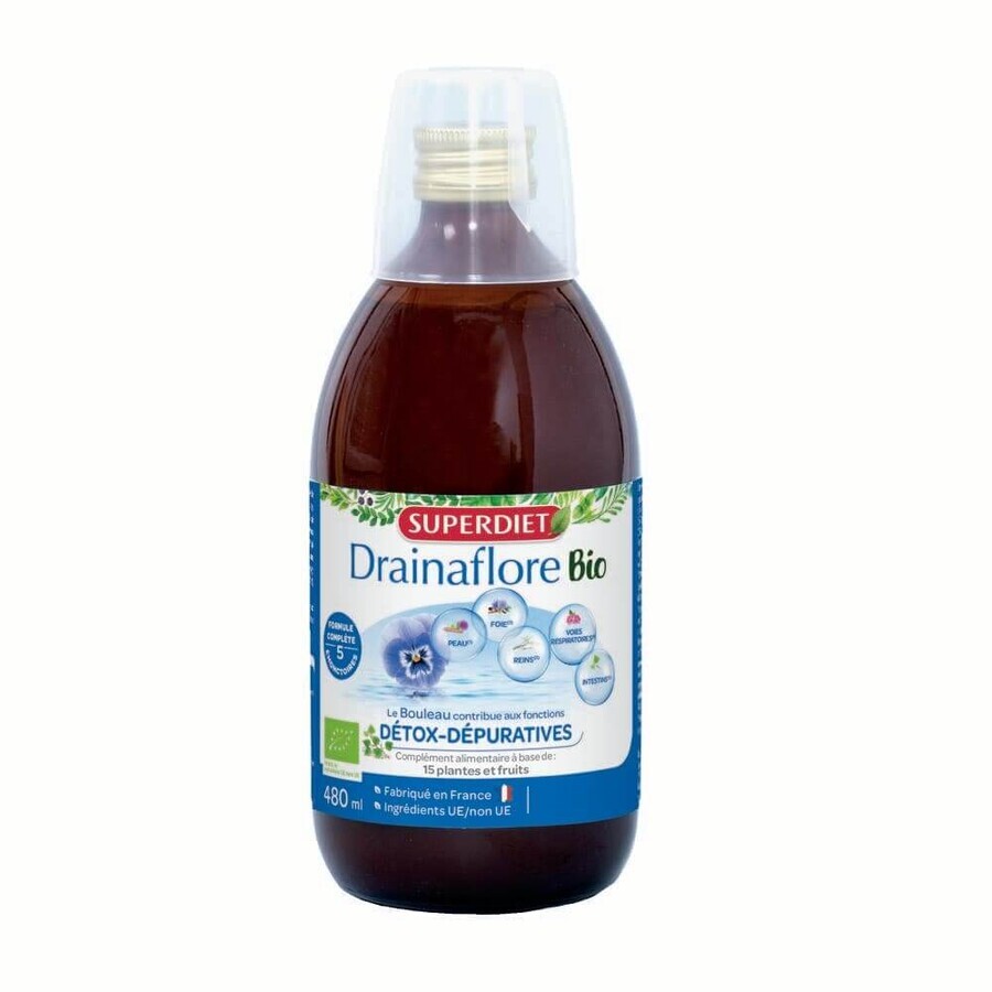 Boutique Superdiet Drainaflore Bio Détox Dépuratives 480ml Superdiet Drainaflore Bio Détox Dépuratives 480ml